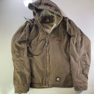 Berne Men’s Large Brown Workwear Coat Durable Outdoor